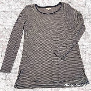 J. Jill Long Sleeve Cotton Modal Tunic Top Shirt Sz Small Soft Loose EUC